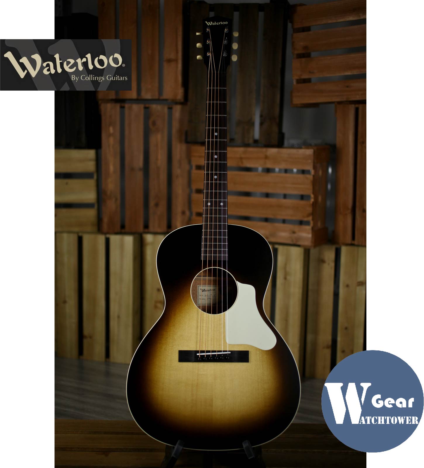 Spot Zhang Yixing with the same Waterloo WL-14 Boot Burst American handmade guitar Collings