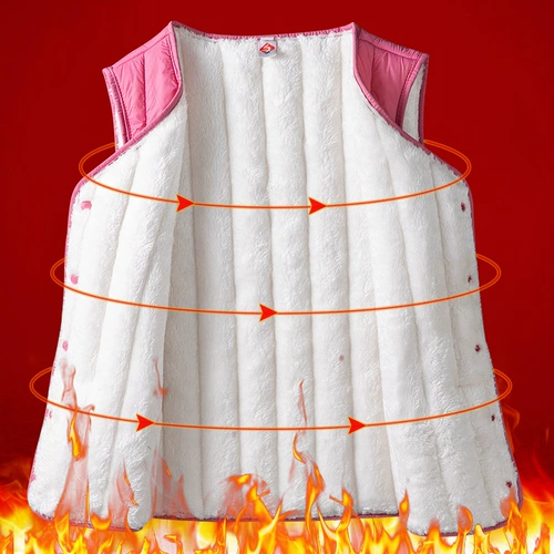 Зимний жилет с пухом, флисовая майка топ, плащ, пуховик, для среднего возраста, большой размер