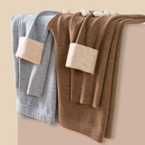 Мужское бархатное термобелье, удерживающие тепло утепленные шерстяные шелковые бархатные штаны