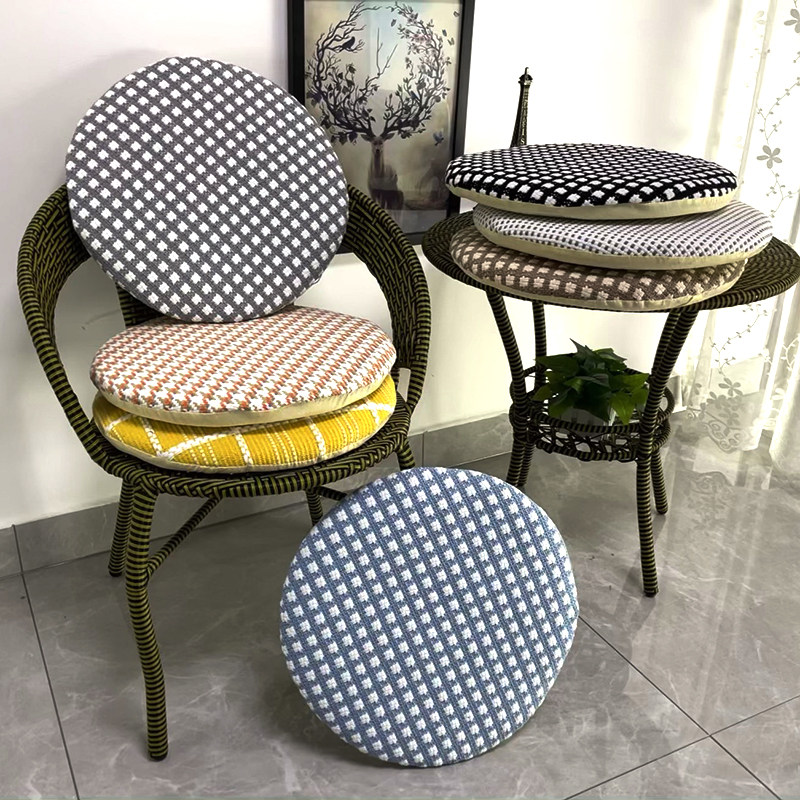 Rattan chair round cushion for long sitting seat cushion office thickened fart cushion tatami chair stool mat chair cushion for home
