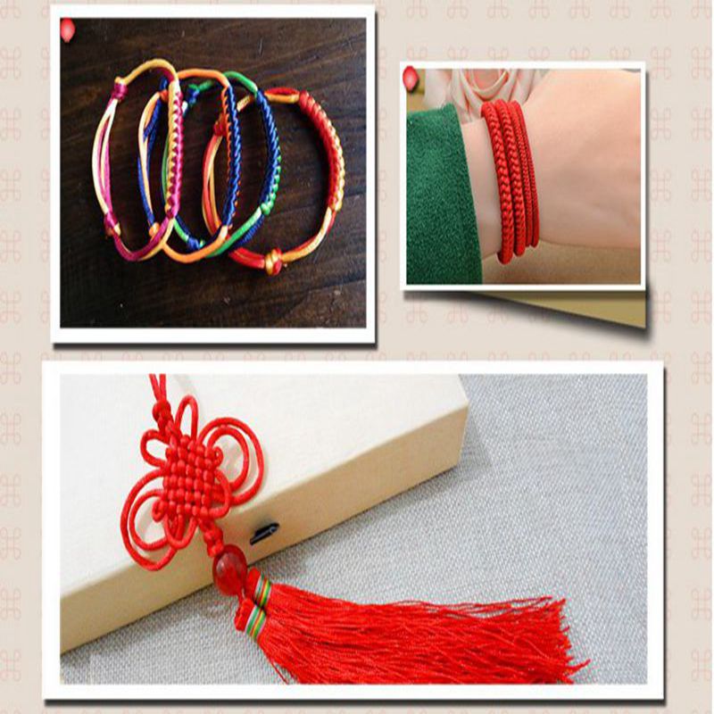 Trung Quốc thắt nút dây Trung Quốc dây thứ 5 DIY dệt tay dây kim cương nút vòng cổ dây chuyền - Vòng đeo tay Clasp vòng tay pandora