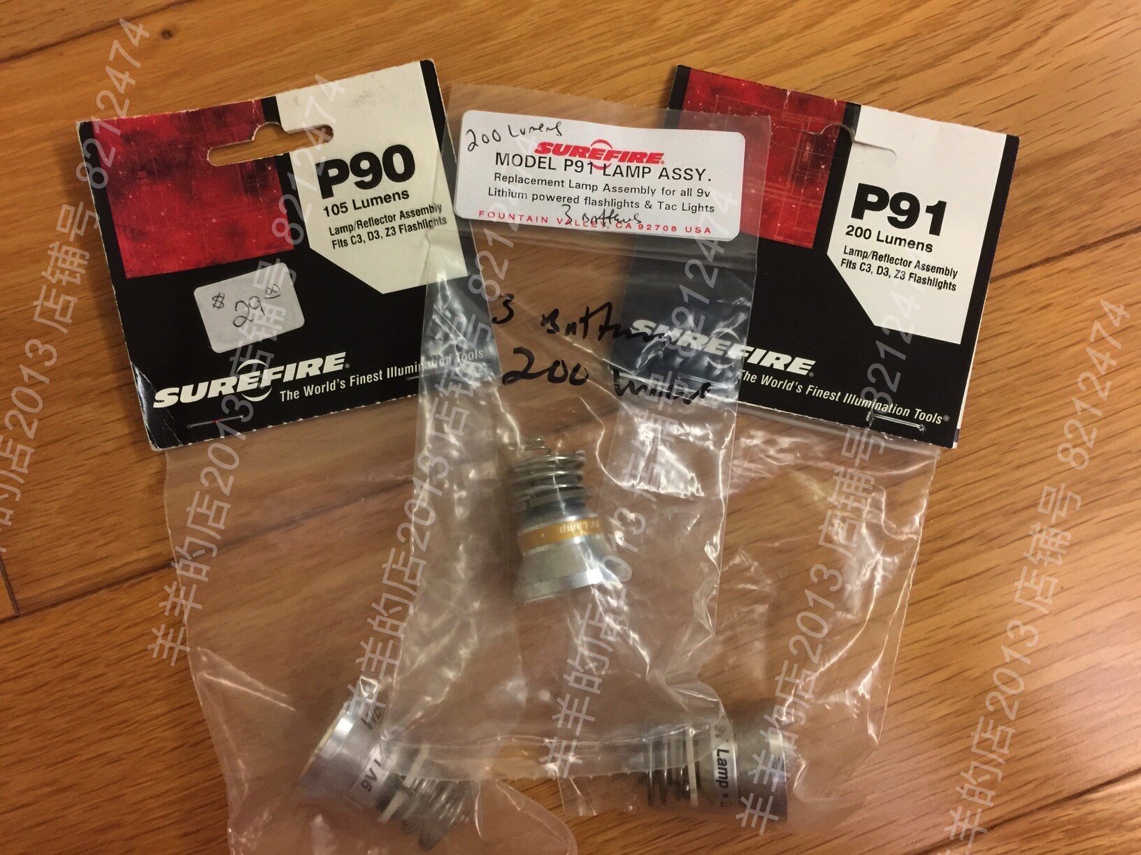 SURFIRE GOD FIRE P90 P91 ORIGINAL FIT 9V XENON LAMP BUBBLE C90