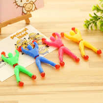 Spiderman turn somersault small man Spider Man sticky toy Superman traditional nostalgic creative toy childrens toy