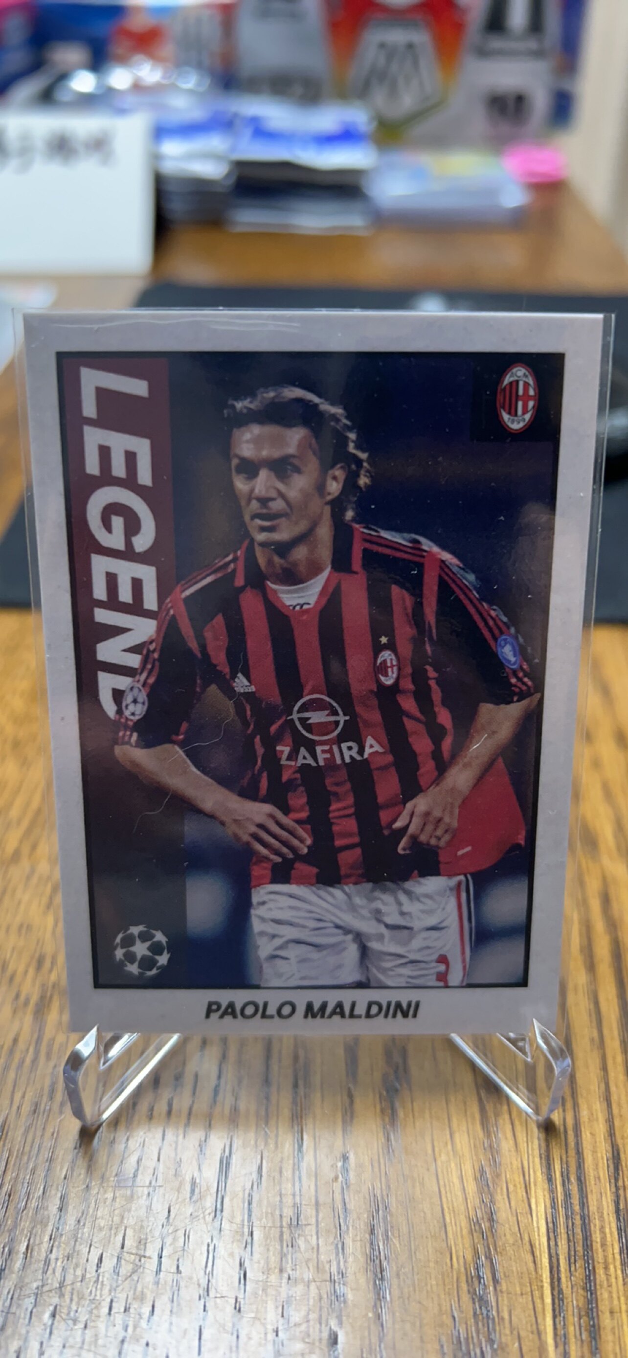 TOPPS 21-22 MERLIN97 Champions League Legend Car Paul Martini Milan Italy