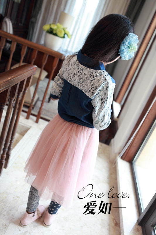 Chemise fille à manche longue en toile - Ref 2088920 Image 29