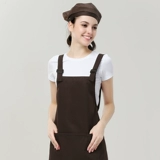 Фартук, модный хлопковый кофейный водонепроницаемый чай с молоком для маникюра для работы, делается под заказ, с печатью вашего логотипа, в корейском стиле