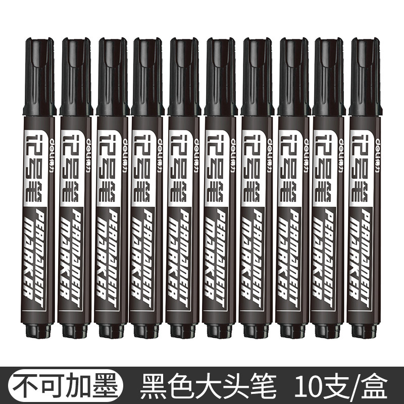Right-hand Note Pen Black Oily Large Head Pen Coarse Head Add Ink Seducer Mark Pen Color Coarse Scratches Focus Suit Single Head Slim Down Color Small Double Head Waterproof Speed Dry Large Capacity Wholesale-Taobao