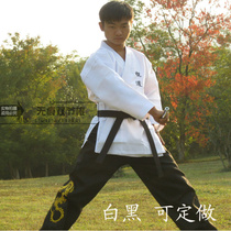 White black nunchaku road suit Nunchaku performance martial arts performance training suit stick suit custom-made Ling Yun