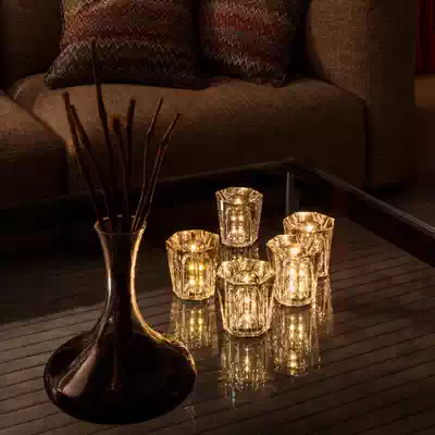 Japanese ambien Xtal crystal glass diamond cut LED night light romantic high-grade waterproof