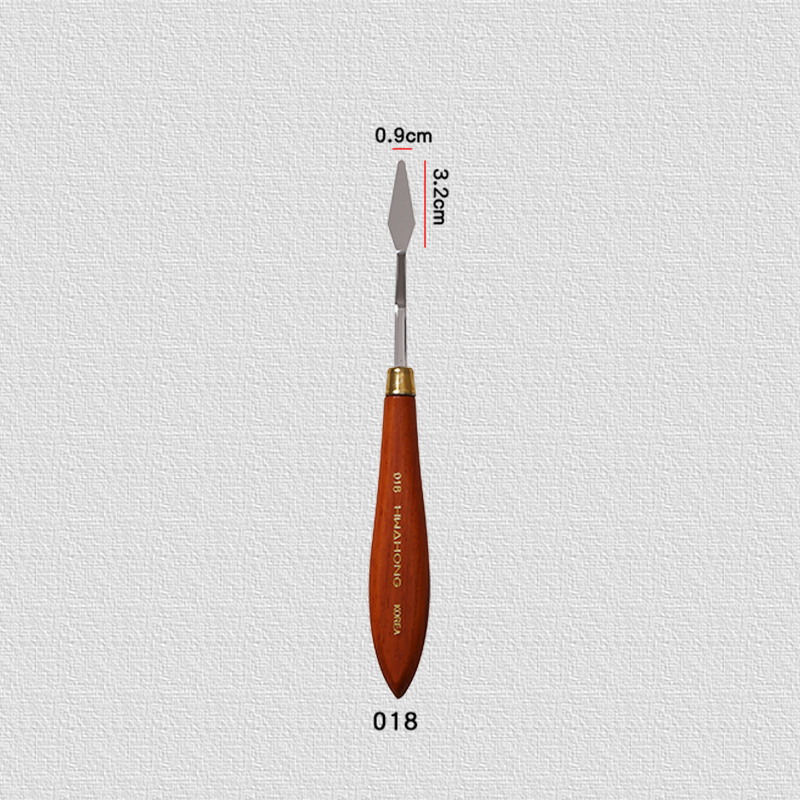 018the republic of korea Import Hwahong Hua Hong Oil painting knife major suit Gouache Blade Beginner stainless steel Oil Painting scraper Fine Arts No. 024 Single Oil Painting shovel 0105 skin texture Palette knife modelling shovel