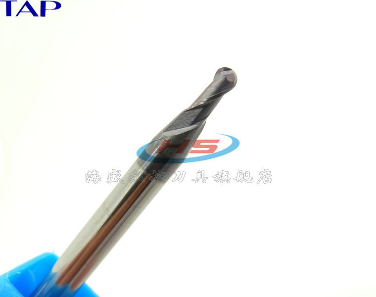 TAP vonfram hợp kim thép phay phay R1.25-50L dao hình cầu tốt phay cắt bóng đầu cắt CNC Công cụ cắt CNC Authentic lưỡi cắt gạch máy cầm tay