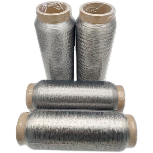 Серебряная проволочная проволочная серебряная волокна 140d48f антистатическая текстильная Специальная Серебряная прядь против