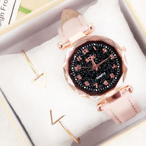 Douyin same Net red watch female students Korean version of simple trend starry star Lady watch girlfriends literary hipster
