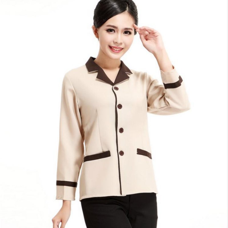 Cleaning suit Short sleeves Hotel Guesthouse Aunt Worksuit Hospital Property Cleaning Staff Summer Summer Suite