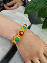 Surakha Tibetan style Tibetan Tibetan Tibetan costume accessories Tibet retro India Nepal gilded ethnic bracelet