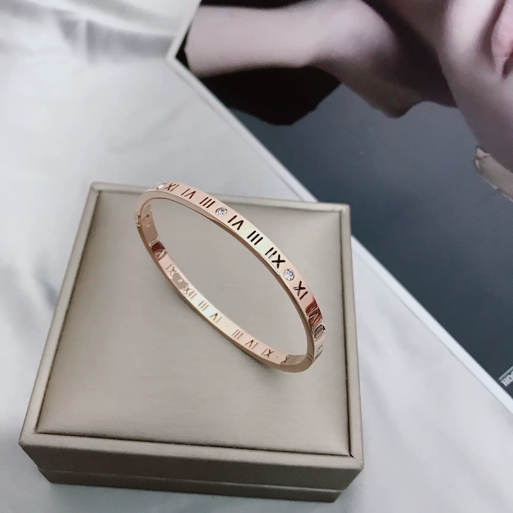 Браслет Tide женский из нержавеющей стали, 18‑каратное розовое золочение, клевер, не тускнеет