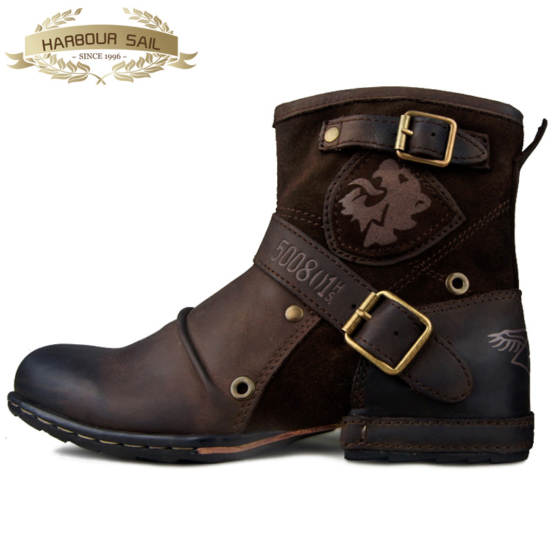 2022 Spring male Martin boots head coat coat boots zipper high gang cowboy boots