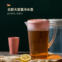 Nordic Cool Kettle Water Container Cool Kettle Large Capacity Juice Pot Plastic Teapot Home Cool White Open Kettle