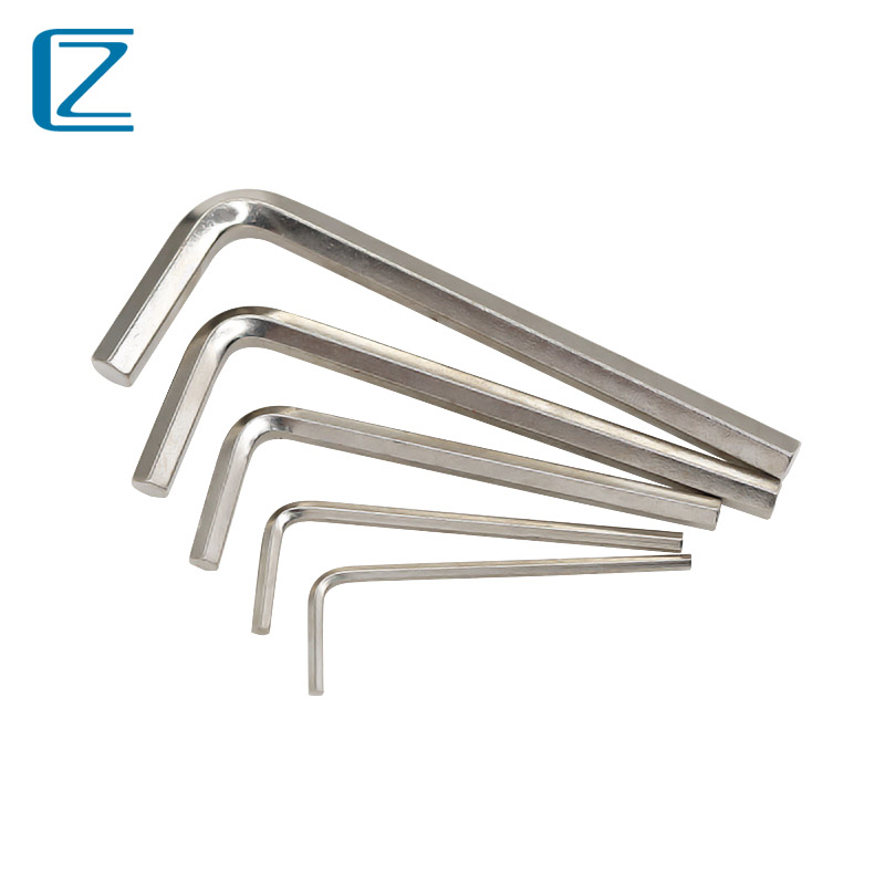 Type L Type Inner Hexagon Wrench Single Nickel-plated Hexangular Screwdriver Inner Hexagon 2-2 5-3-4-5-6mm
