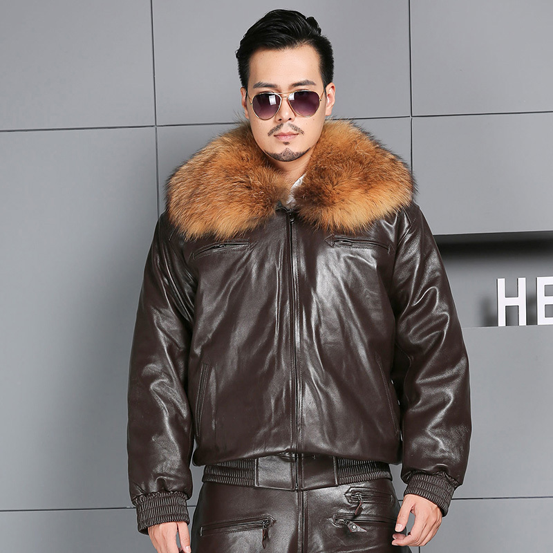 2025 New Men's Leather Jacket, Shearling Leather Jacket, Shearling Wool Jacket, Flight Suit, Pilot Leather Jacket