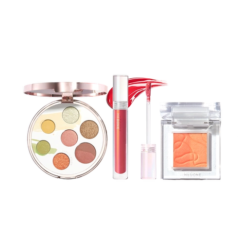 Гедоновская праздничная плита тени+глазурь для губ+внутренняя драма румяна румяна