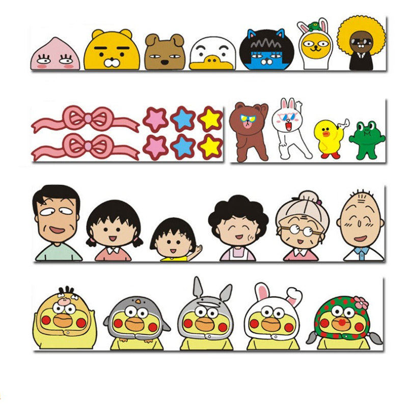 Electric car stickers waterproof scratches Cute creative decoration personality motorcycle electric body cover cartoon stickers