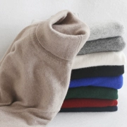 Mùa thu và mùa đông nam cashmere áo len cao cổ áo len áo len lỏng đáy quần áo len cỡ lớn dày cao lật áo len