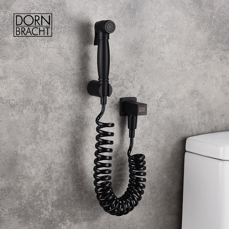 German all-copper booster small shower toilet triangular valve spray gun valve multifunction corner valve Maternity cleaner nozzle