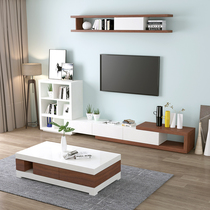 Nordic TV cabinet simple modern coffee table combination living room home bedroom simple small apartment TV cabinet