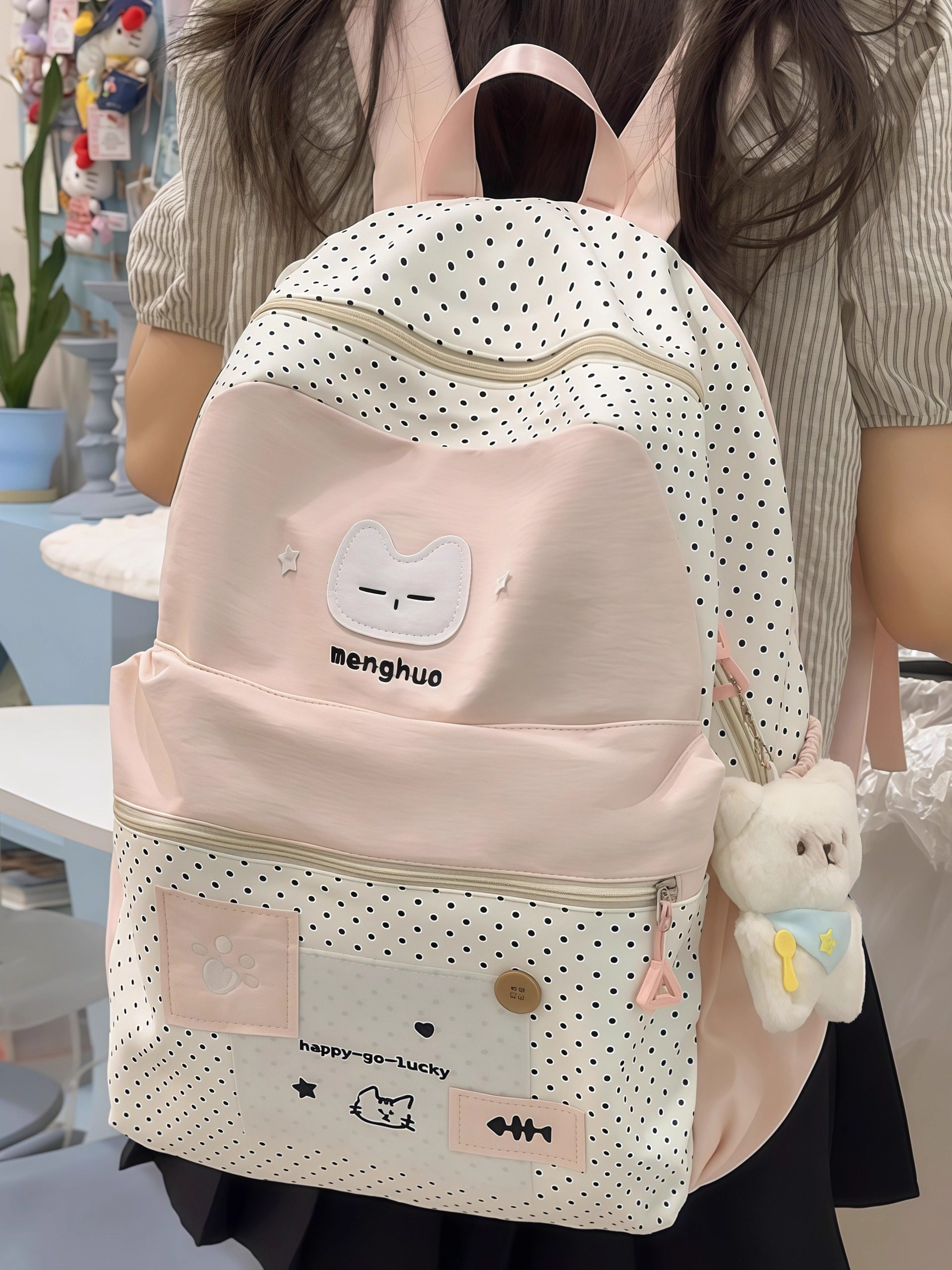 School Bag for Junior High School Girls, High Appearance Value, Niche Style, ins Style, 2025 New Model, Large Capacity Backpack, High School Student Shoulder Bag for Girls
