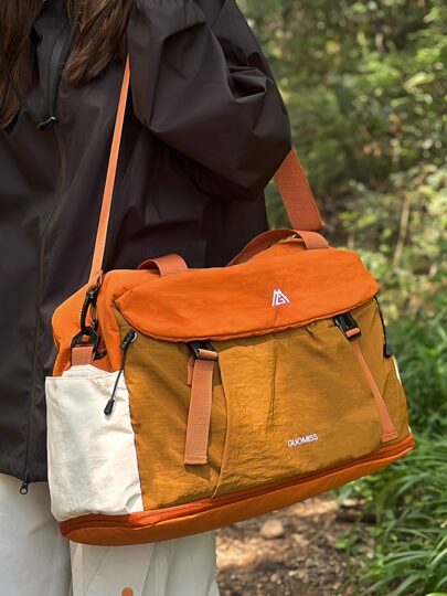 Hand-held short-distance travel bag, women's large-capacity travel luggage bag, multifunctional bag that can be hung in a trolley case, waterproof