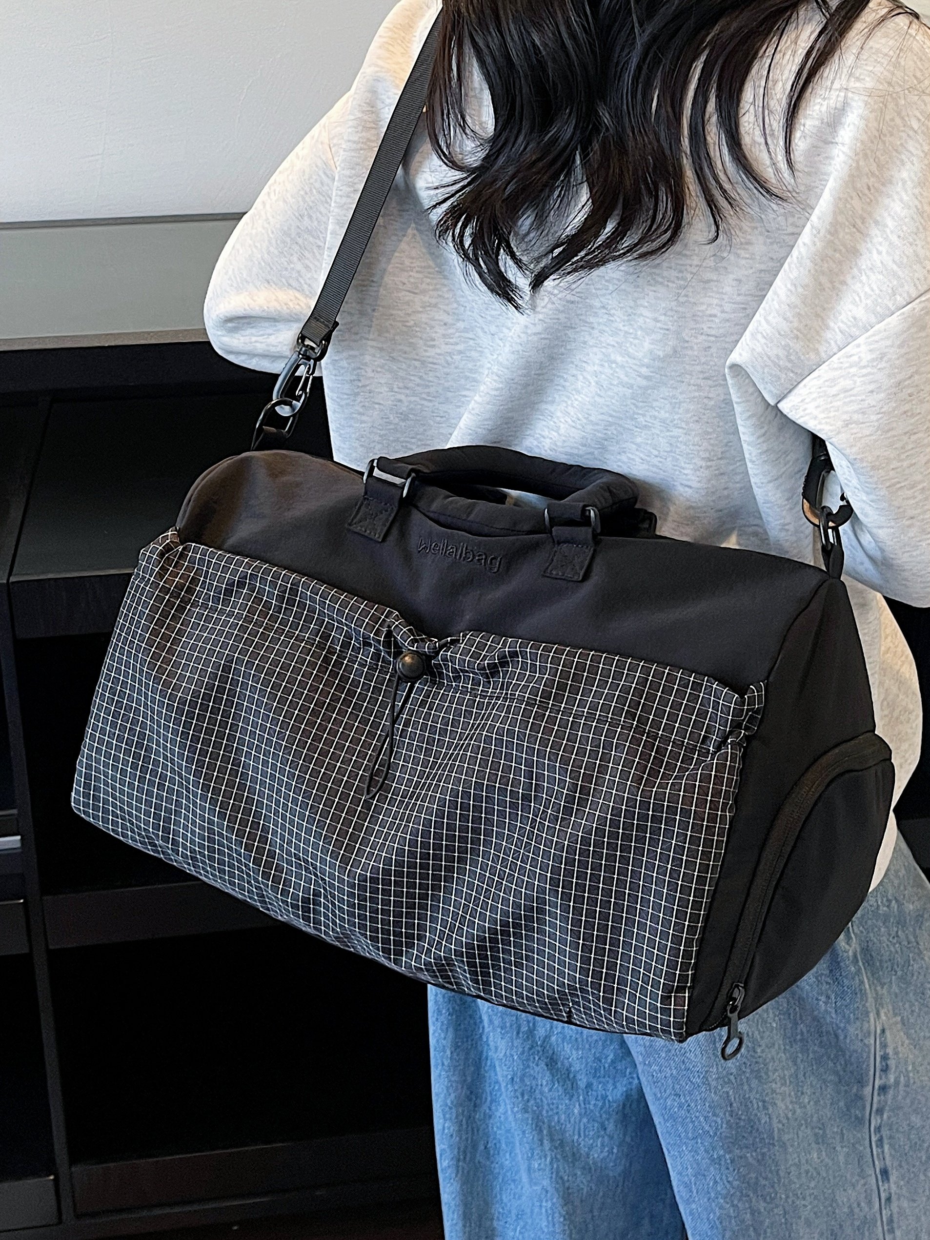 Women's Gym Bag, Sports Yoga Tote, Large Capacity, Lightweight Travel Shoulder Bag, Crossbody Short-Distance Luggage Bag, Women's Shoulder Bag