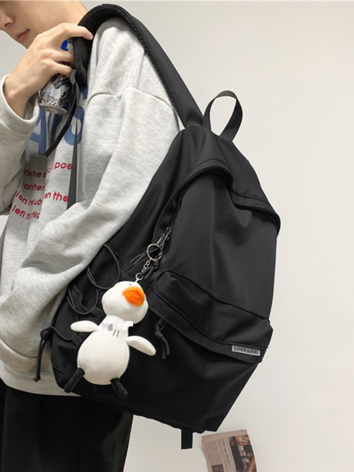 Schoolbags for Boys, Junior High School Students, High School Students, College Students, Men's 2025 New Style, High-Looking Backpacks, Men's Shoulder Bags, Backpacks