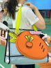 Cute and Stylish Radish-Shaped Badminton Bag for Women, Sports Bag, Tennis Bag, New Portable Large-Capacity Handbag