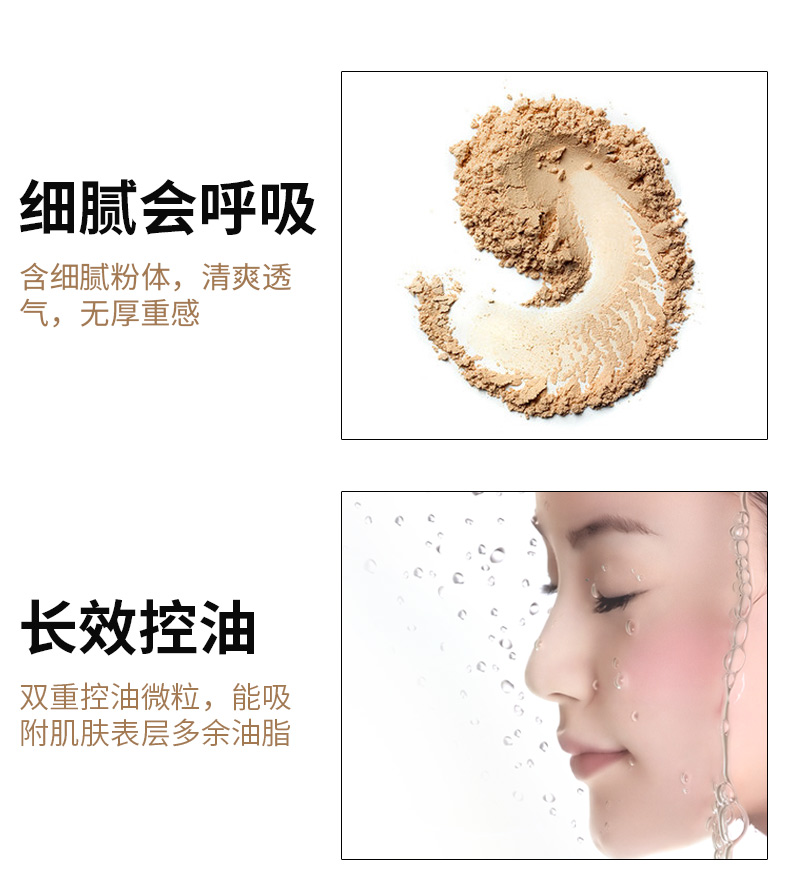 Kazi bột màu xanh bộ trang điểm che khuyết điểm kéo dài kiểm soát dầu không thấm nước bột lỏng nền tảng giữ ẩm bột khô trong nước thành lập xác thực phấn phủ kiềm dầu tốt