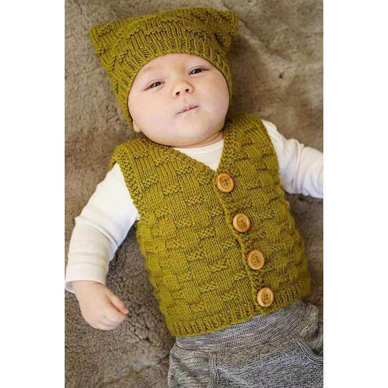 Theodor Vest Hat Suit Baby Woolen Sweater Rod Needle Literal Translation Woven diagrams Unphysical