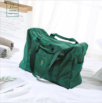 Portable trolley travel bag for men and women large capacity duffel bag Folding lightweight travel clothing storage bag Short-distance waterproof