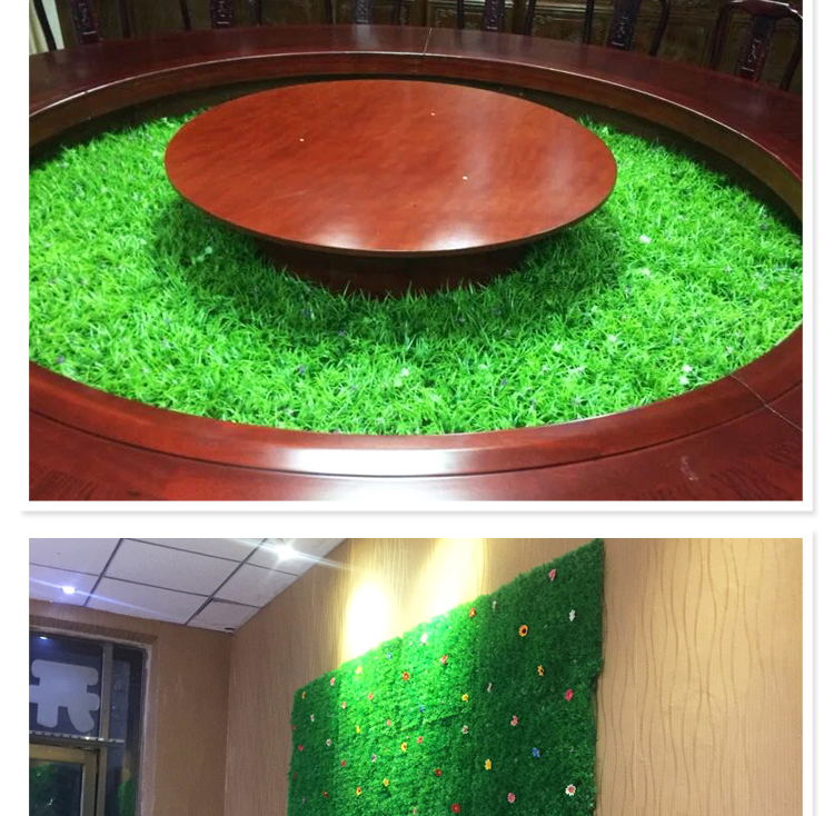 Thảm cỏ mới với hoa mô phỏng nền cây xanh treo tường mã hóa cao ban công trang trí nội thất cỏ nhân tạo - Hoa nhân tạo / Cây / Trái cây hoa đào giả