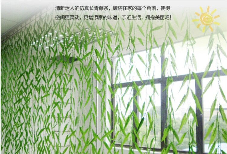 Mô phỏng cây liễu trang trí cây liễu nhỏ cây mây trang trí nhà hàng treo hoa lan giả hoa giả lá nho - Hoa nhân tạo / Cây / Trái cây hoa lan giả