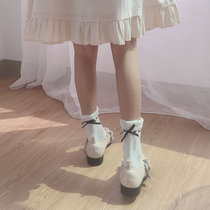 Socks female Korean version of college style socks autumn cotton bubble mouth Japanese cute bow ladies Socks Socks