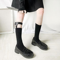 Dark hard girl wind sexy cos leg ring jk socks Womens Mid-tube socks thin legs calf socks leg clip Japanese academic style