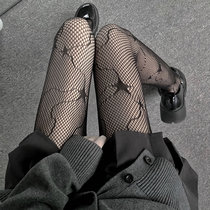 Star leggings fishnet stockings sexy thin black wire mesh hollow thin hot girl leggings dark wind pop socks