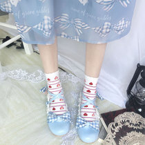 Japanese soft girl Lolita cute strawberry socks sweet girl bubble mouth Joker short socks College wind cotton socks
