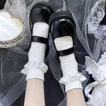 Japanese jk Joker Ribbon Lace Stars Cute Soft Girl Flip Short Socks lolita Pure Cotton Socks Children