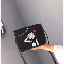 Girl 2019 new bag female student shoulder bag Korean social Joker shoulder bag small square bag