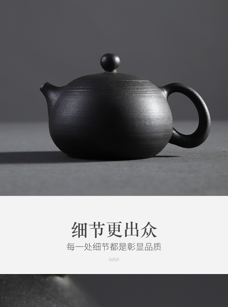 Have the coarse pottery teapot kung fu tea set household contracted Japanese ceramic tea set single pot of filtering pot teapot