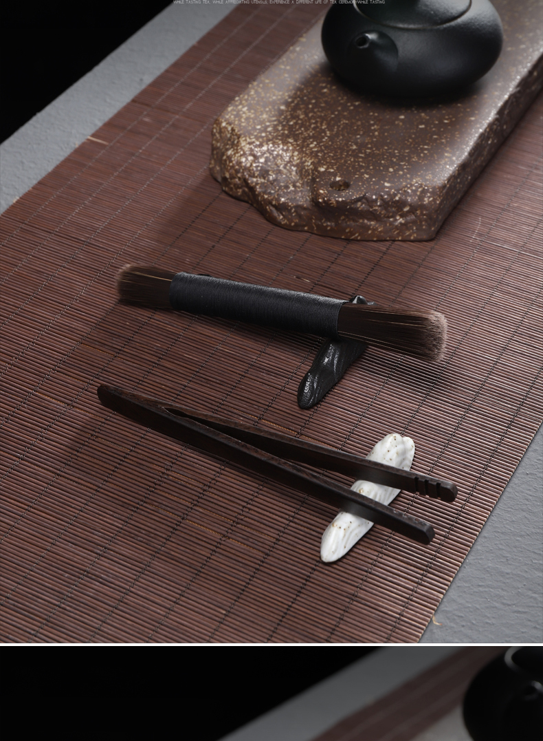 Have ancient ceramics rockery penholder brushes wuzhishan bijia tea accessories ChaGa frame tea taking creative furnishing articles