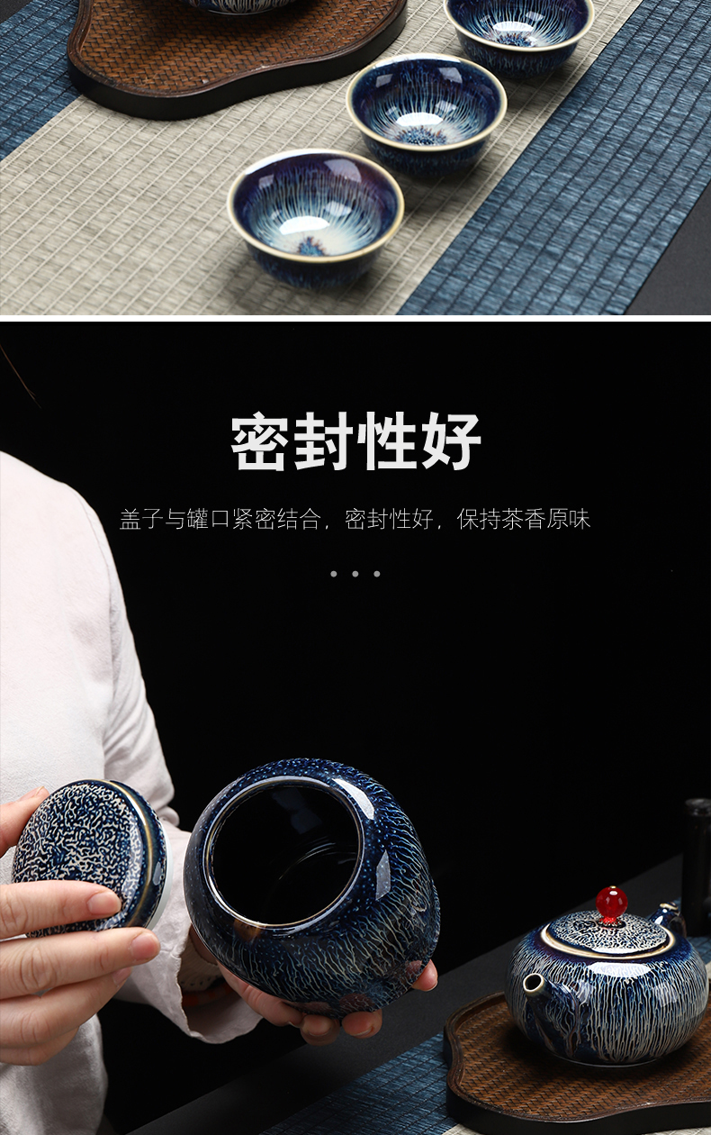 Have light thus caddy fixings ceramic seal pot store receives a large household pu - erh tea tieguanyin has the characteristic of moisture proof and POTS