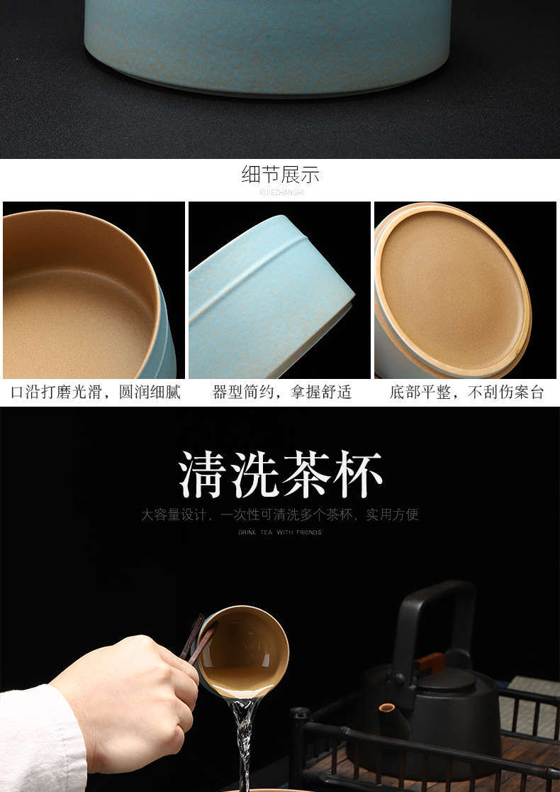 Have the ancient Japanese coarse ceramic tea set new Chinese style household contracted teapot teacup ceramic tea set