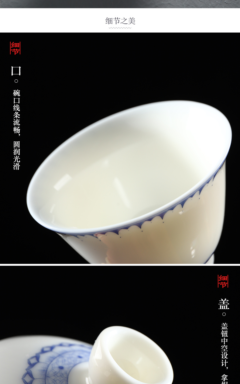 Have the ancient travel tea set white porcelain crack cup kung fu tea set car is suing tea portable bag with tea